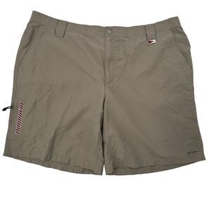 University of Alabama Columbia Shorts 44 Men's Omni-Shield Zip Cargo Beige